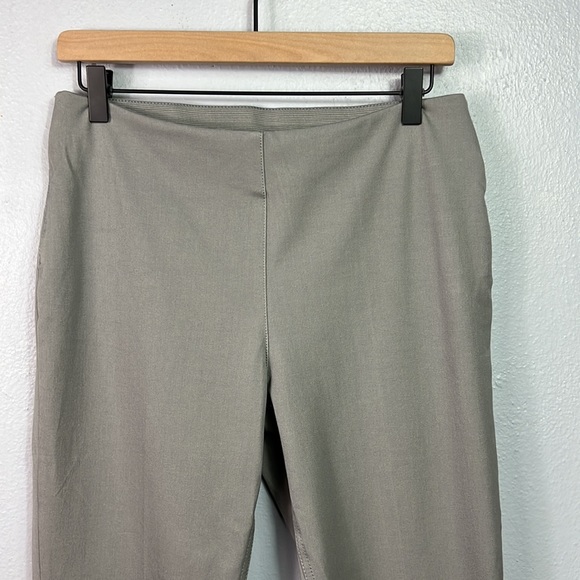 Soft Surroundings Gray Flat Front Elastic Back Pants Small - Picture 2 of 7